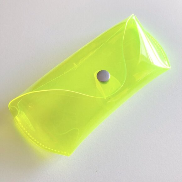 Neon Yellow Jelly Sunglasses Case - Picture 3 of 4
